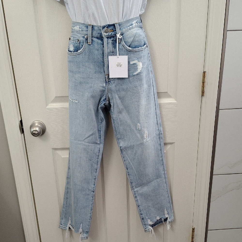 Pistola Light Blue Straight Leg Jeans